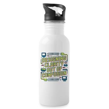 UX/UI Designer Designing Clarity Web Designer - Water bottle with straw - white - Right