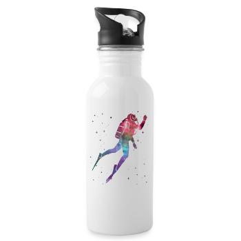 Diver Diving Space Kids Men's Diving - Water bottle with straw - white - Right
