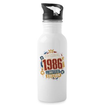 Original 1996 Limited Edition - Water bottle with straw - white - Right
