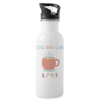 Révélation de sexe Club Papa Baby shower Baby Shower Papa - Gourde avec paille intégrée - blanc - Droite