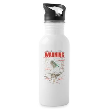 Storm Chaser Meteorologist - Water bottle with straw - white - Right
