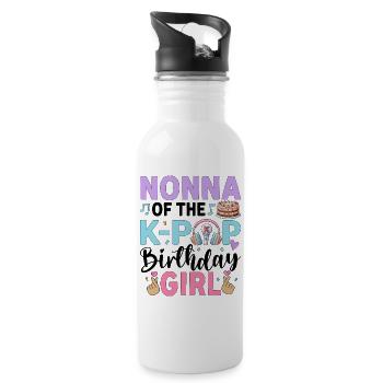 Nonna of The K-Pop Birthday Girl - Water bottle with straw - white - Right