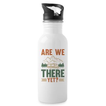 Camping Bonfire Camp Life Forest Camper - Trinkflasche mit integriertem Trinkhalm - Weiß - Rechts