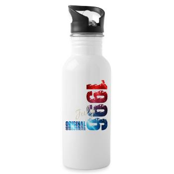 30th Birthday Gift Original July 1996 - Water bottle with straw - white - Right