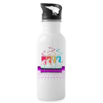 Programmers – Coding Developers & Computer Scientists - Water bottle with straw - white - Right