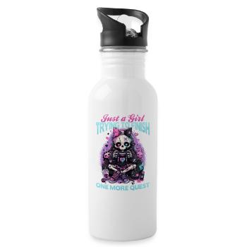 Pastel Goth Soft Goth Gaming Gamer - Gourde avec paille intégrée - blanc - Droite