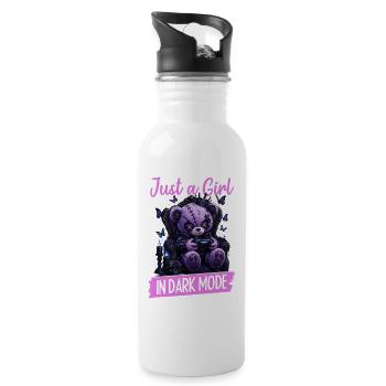 Pastel Goth Soft Goth Gaming Gamer - Gourde avec paille intégrée - blanc - Droite