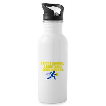 Funny Teacher Field Trip Count Your Group Again - Water bottle with straw - white - Right