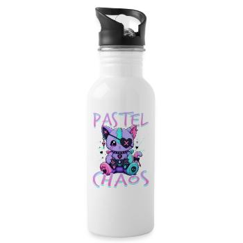 Pastel Goth Soft Goth Gaming Gamer - Gourde avec paille intégrée - blanc - Droite