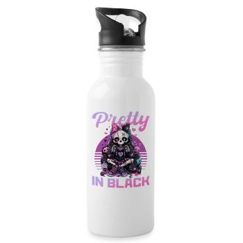 Pastel Goth Soft Goth Gaming Gamer - Gourde avec paille intégrée - blanc - Droite