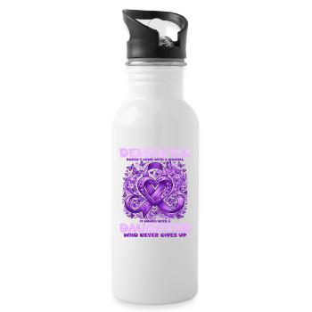 Daughter of a dementia patient - Water bottle with straw - white - Right