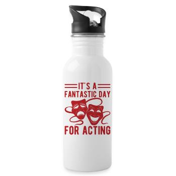 Musical Theatre Fantastic Day For Acting Design - Water bottle with straw - white - Right