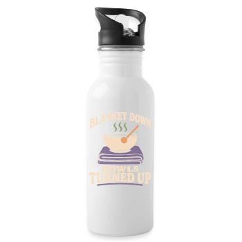 Klangbad Klangheilung Singing Bowl Gift - Water bottle with straw - white - Right