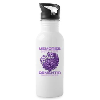 Counting Memories – Dementia Education - Water bottle with straw - white - Right