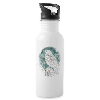 Raven Raven - Gourde avec paille intégrée - blanc - Droite