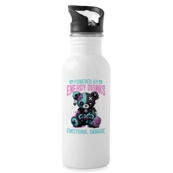 Pastel Goth Soft Goth Gaming Gamer - Gourde avec paille intégrée - blanc - Droite