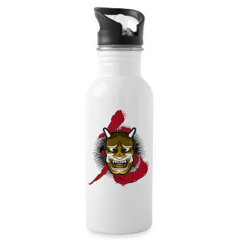 Japanese Oni - Gourde avec paille intégrée - blanc - Droite