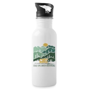 Coole Opas fahren Wohnmobil - Vatertag - Trinkflasche mit integriertem Trinkhalm - Weiß - Rechts