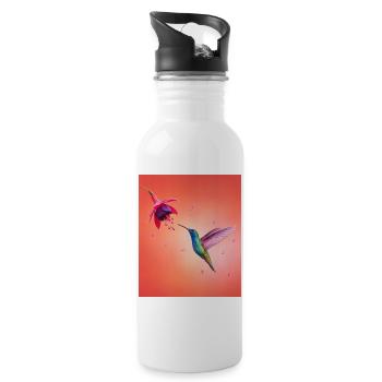 hummingbird400dpi - Water bottle with straw - white - Right
