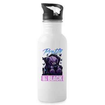 Pastel Goth Soft Goth Gaming Gamer - Trinkflasche mit integriertem Trinkhalm - Weiß - Rechts