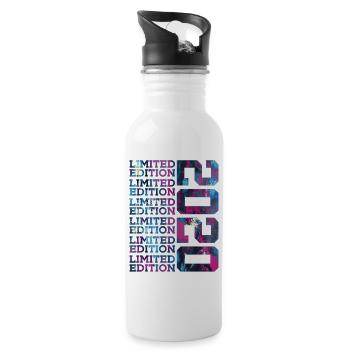 COOL 6 JAHRE LIMITED EDITION 2020 6. GEBURTSTAG - Trinkflasche mit integriertem Trinkhalm - Weiß - Rechts