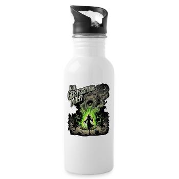 Halloween Hexen Party - Trinkflasche mit integriertem Trinkhalm - Weiß - Rechts