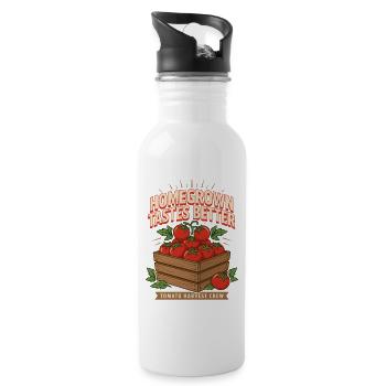Maison a meilleur goût Tomato Crew - Gourde avec paille intégrée - blanc - Droite