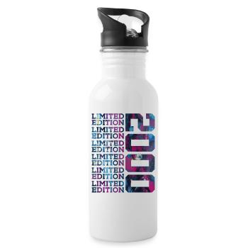 COOL 26 JAHRE LIMITED EDITION 2000 26. GEBURTSTAG - Trinkflasche mit integriertem Trinkhalm - Weiß - Rechts