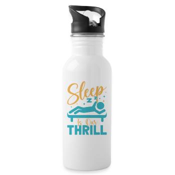Anesthesiologist Our Thrill Anesthesia - Trinkflasche mit integriertem Trinkhalm - Weiß - Rechts