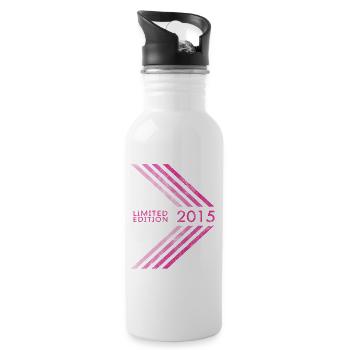 2007 Limited Edition Geburtstag Mädchen - Trinkflasche mit integriertem Trinkhalm - Weiß - Rechts
