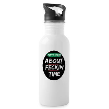 Mayo 2026 About Time - Water bottle with straw - white - Right