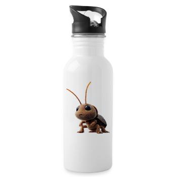 cockroach cockroach insects cockroach cockroaches - Water bottle with straw - white - Right