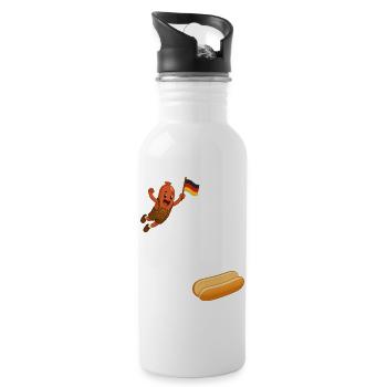 Schnitzel that goes into a bun - Water bottle with straw - white - Right
