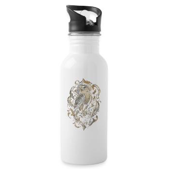 Falknerei Falkner - Trinkflasche mit integriertem Trinkhalm - Weiß - Rechts