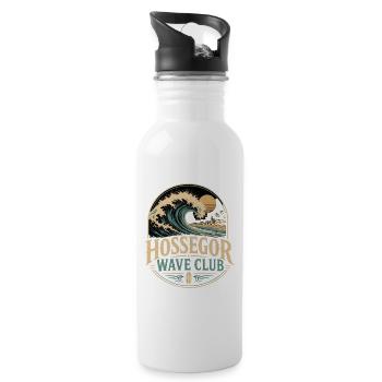 Hossegor Wave Club Surf - Water bottle with straw - white - Right