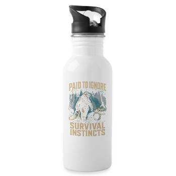 Commercial Diver Industrial Diver - Water bottle with straw - white - Right