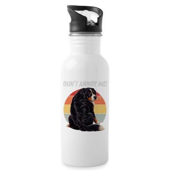 Don't Annoy Me Bernese - Water bottle with straw - white - Right
