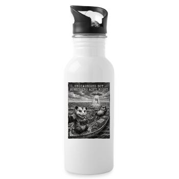 Undiagnosed but something ain't right - Water bottle with straw - white - Right
