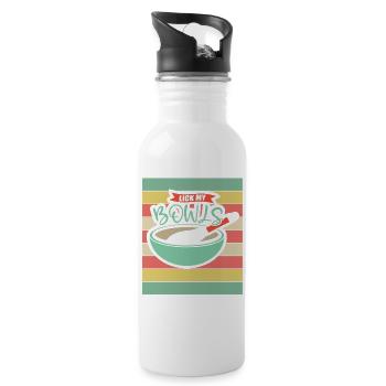 Pâtisserie Pâtissière Pât - Gourde avec paille intégrée - blanc - Droite