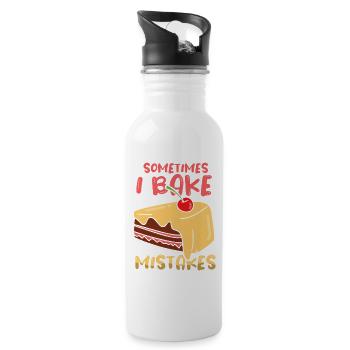 Pâtisserie Pâtissière Pât - Gourde avec paille intégrée - blanc - Droite