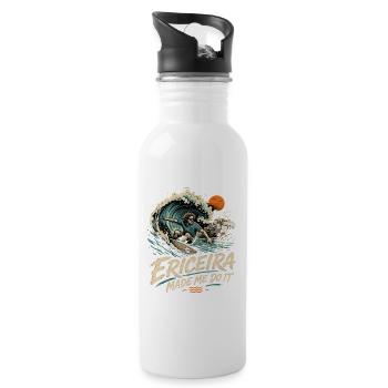 Ericeira Surf - Gourde avec paille intégrée - blanc - Droite