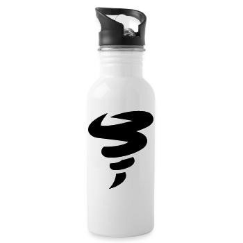 tornado - Water bottle with straw - white - Right