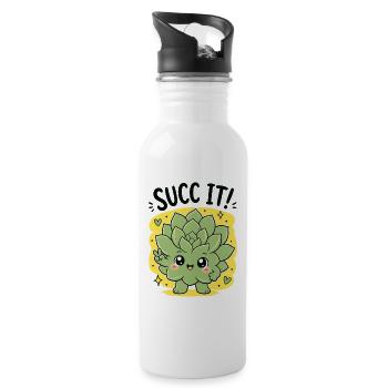 Urban Gardening Succ It Plantlover Plants - Water bottle with straw - white - Right