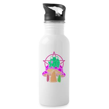 Pastel Gothic - Water bottle with straw - white - Right