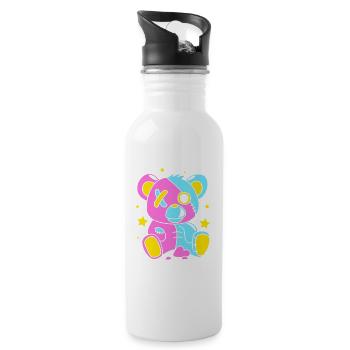 Pastel Gothic - Water bottle with straw - white - Right