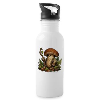 Mooshroom Guardian of the Forest - Water bottle with straw - white - Right