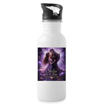 Stolen by the fairies - Water bottle with straw - white - Right