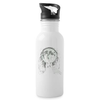 Skeleton Boop Flippant Mignon Gothique - Gourde avec paille intégrée - blanc - Droite