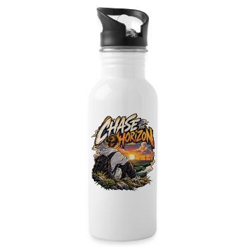 Chase the Horizon Sunset Trek - Trinkflasche mit integriertem Trinkhalm - Weiß - Rechts