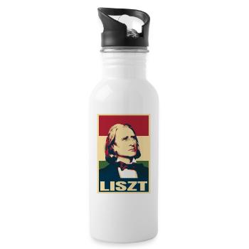 Franz Liszt Ungarischer Komponist Pianist Musik - Trinkflasche mit integriertem Trinkhalm - Weiß - Rechts